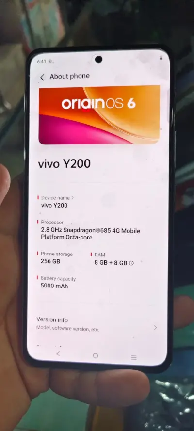Vivo y200 8 256 For Sale in Landhi | Karachi Ads - photo 4