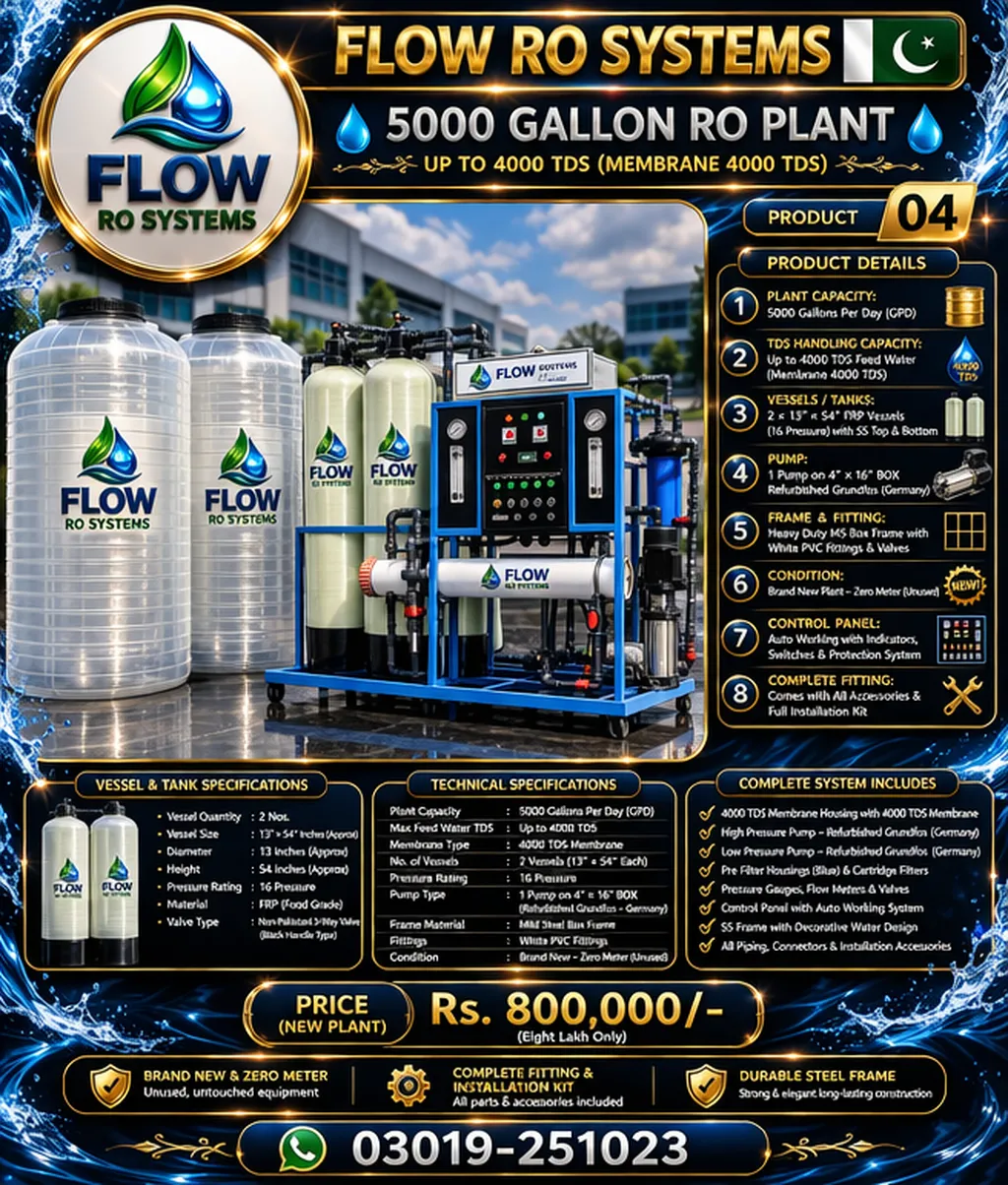 Water Plant Complete For Sale in Gulistan-e-Jauhar, Karachi - photo 1