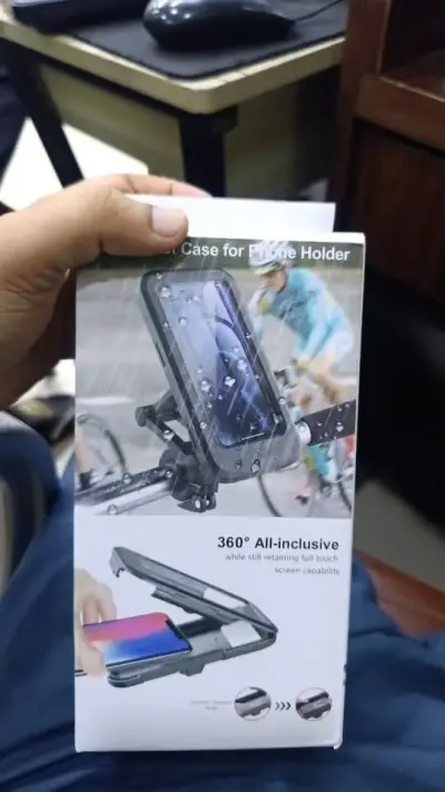 Waterproof Bike Phone Mount – 360° Rotatable Mobile Holder For Sale in Saddar | Karachi Ads - photo 2