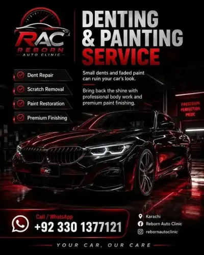 we provide professional denting, painting, and paint restoration with premium finishing
