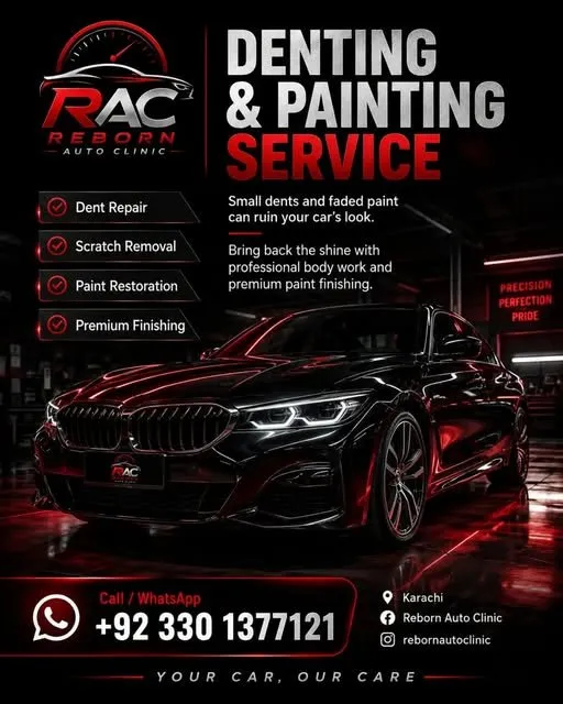 we provide professional denting, painting, and paint restoration with premium finishing - photo 1