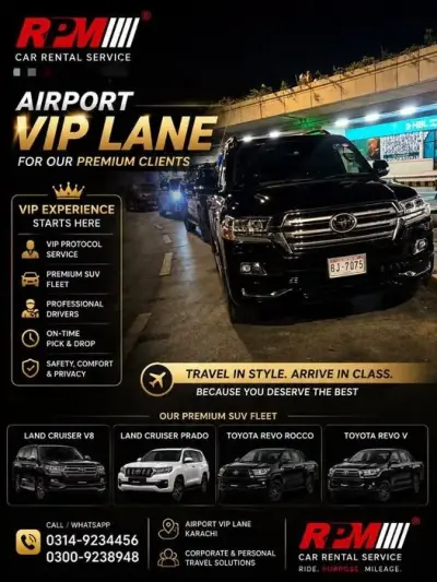 Wedding season, family vacations, business meetings, or everyday travel in Gulshan-e-Iqbal | Karachi Ads