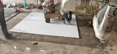 White marble slabs and tiles - photo 3