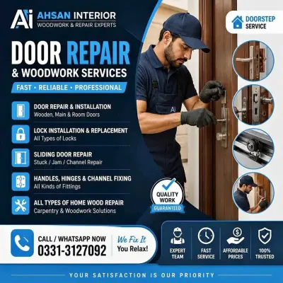 Wood work repair service in Gulistan-e-Jauhar | Karachi Ads