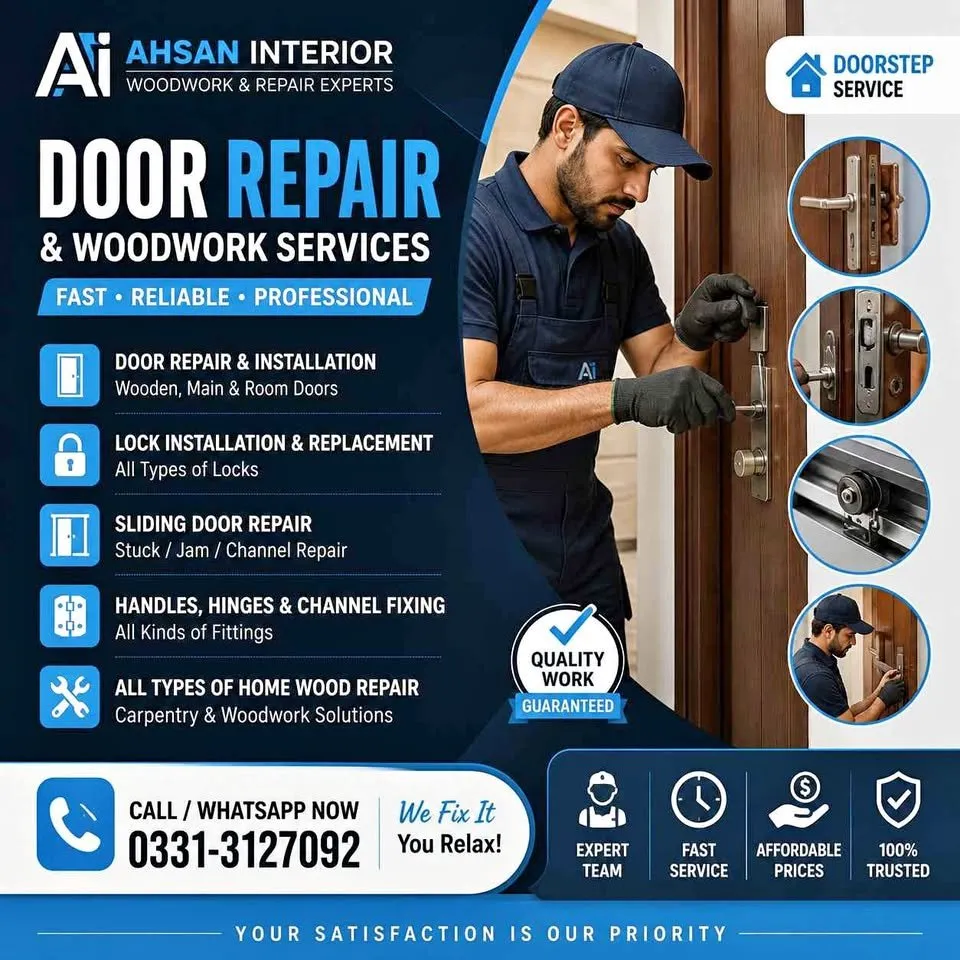 Wood work repair service in Gulistan-e-Jauhar | Karachi Ads - photo 1
