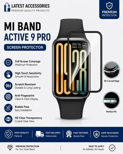 Xiaomi Mi Band Active 9 Pro Screen Protector Now Available