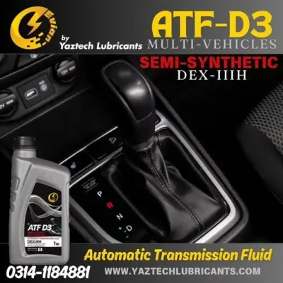 Yaztech ATF-D3 Semi Synthetic Automatic Transmission Fluid 1L For Sale in Federal B Area | Karachi Ads