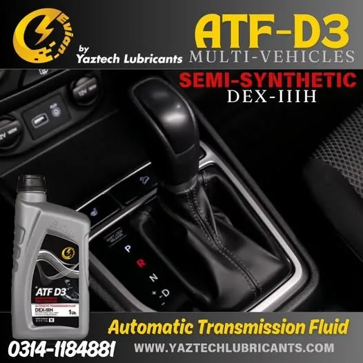 Yaztech ATF-D3 Semi Synthetic Automatic Transmission Fluid 1L For Sale in Federal B Area | Karachi Ads - photo 1