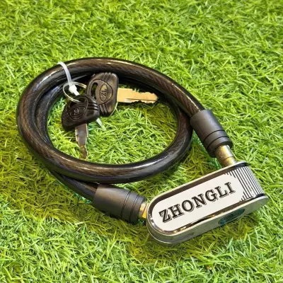 Zhongli Heavy Duty Cable Lock | 12x650mm | Motorcycle & Bicycle Security Lock For Sale in Saddar | Karachi Ads