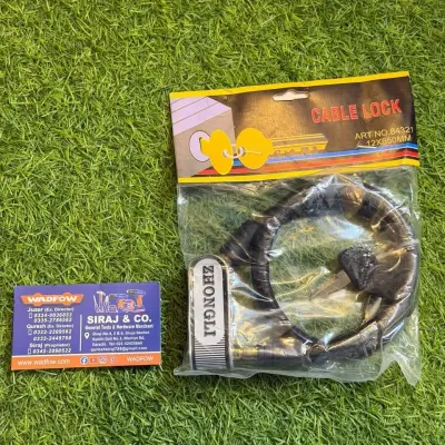 Zhongli Heavy Duty Cable Lock | 12x650mm | Motorcycle & Bicycle Security Lock For Sale in Saddar | Karachi Ads - photo 2